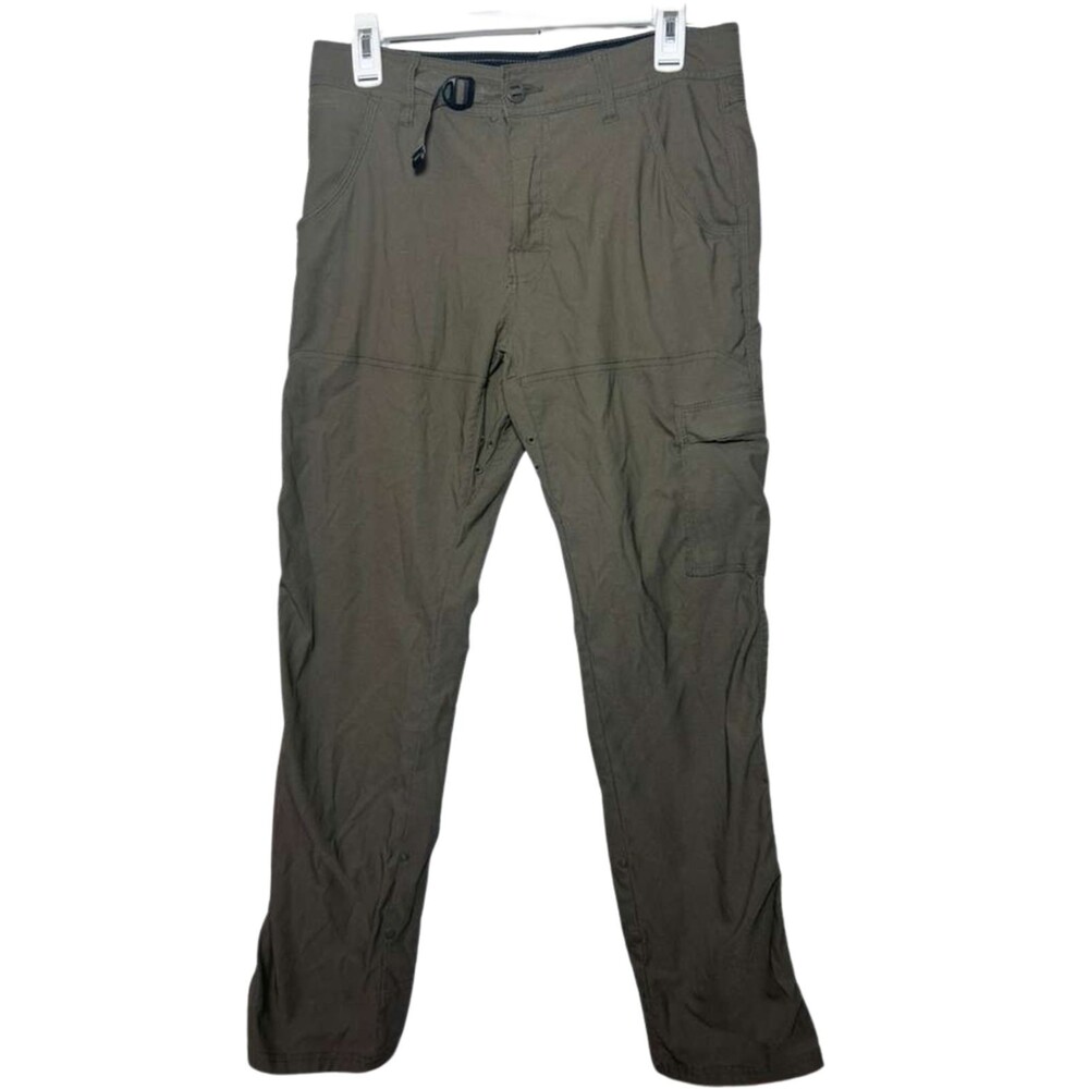 Prana Relaxed Fit Men's Pants 30/32 Olive Green Hiking Trail Outdoor